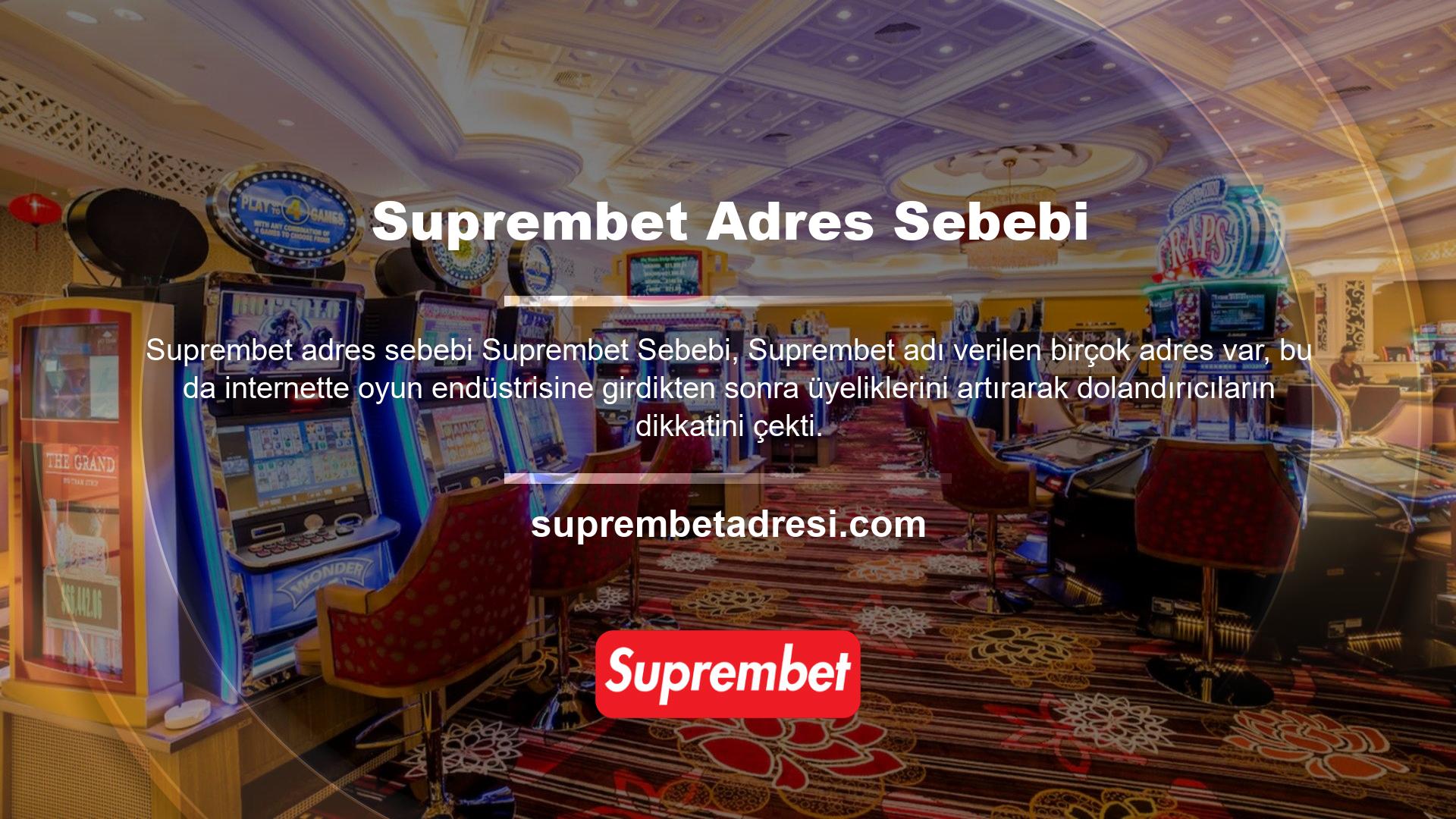 Suprembet sahtekarlık sahipleri tarafından siteye üye olmak isteyenleri aldatmak için bu sitelerden kurtulmak için mevcut adreste küçük değişiklikler yaptı