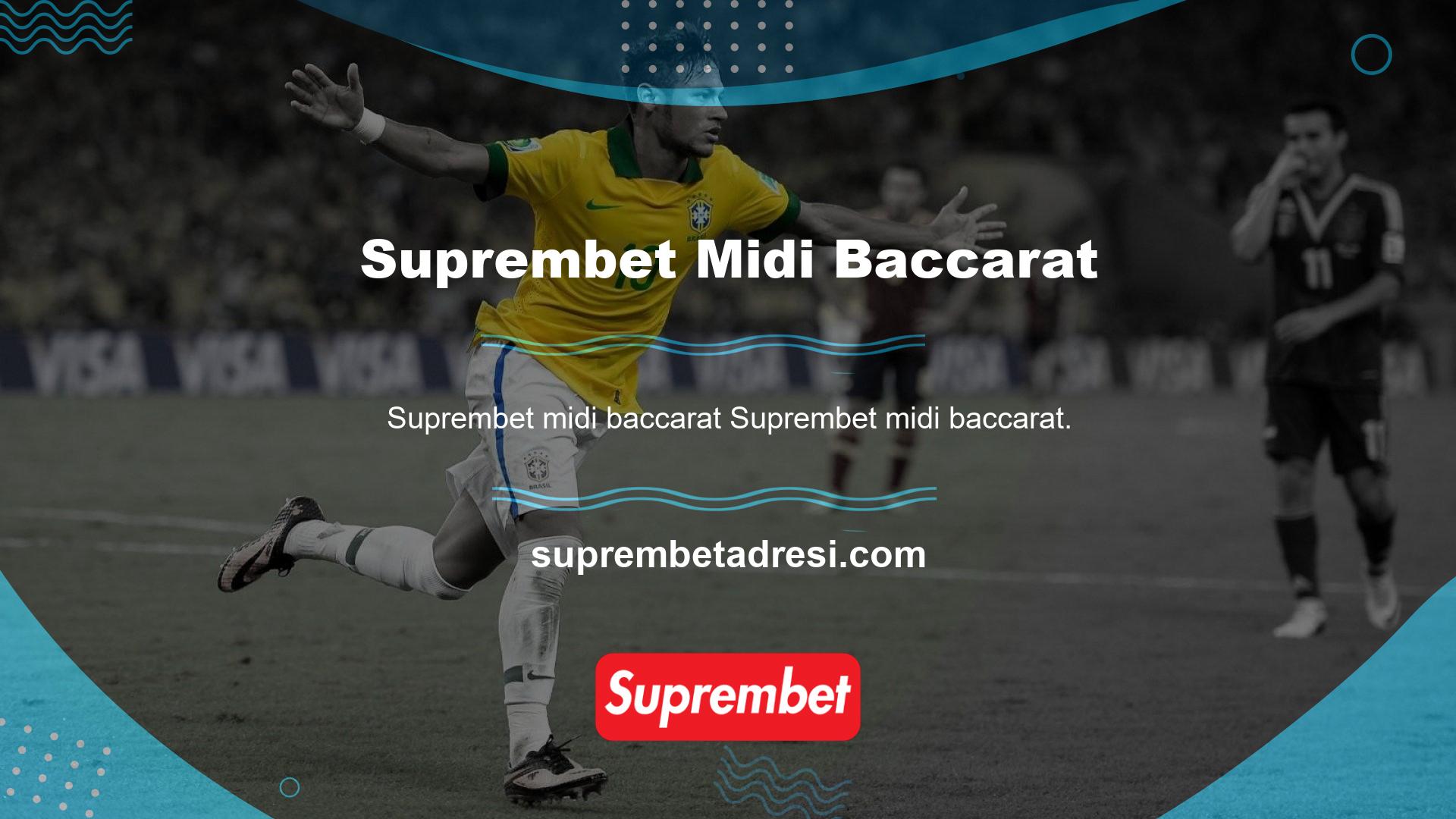 Suprembet midi Baccarat poker ve diğer casino oyunlarına benzer bir oyundur, ancak gerçek bir lobide oynanabilir